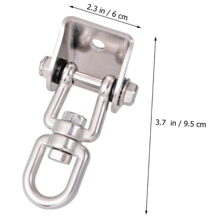 GANAZONO 1 Set Porch Swing Hangers Stainless Steel Hooks Stainless Steel Hanger