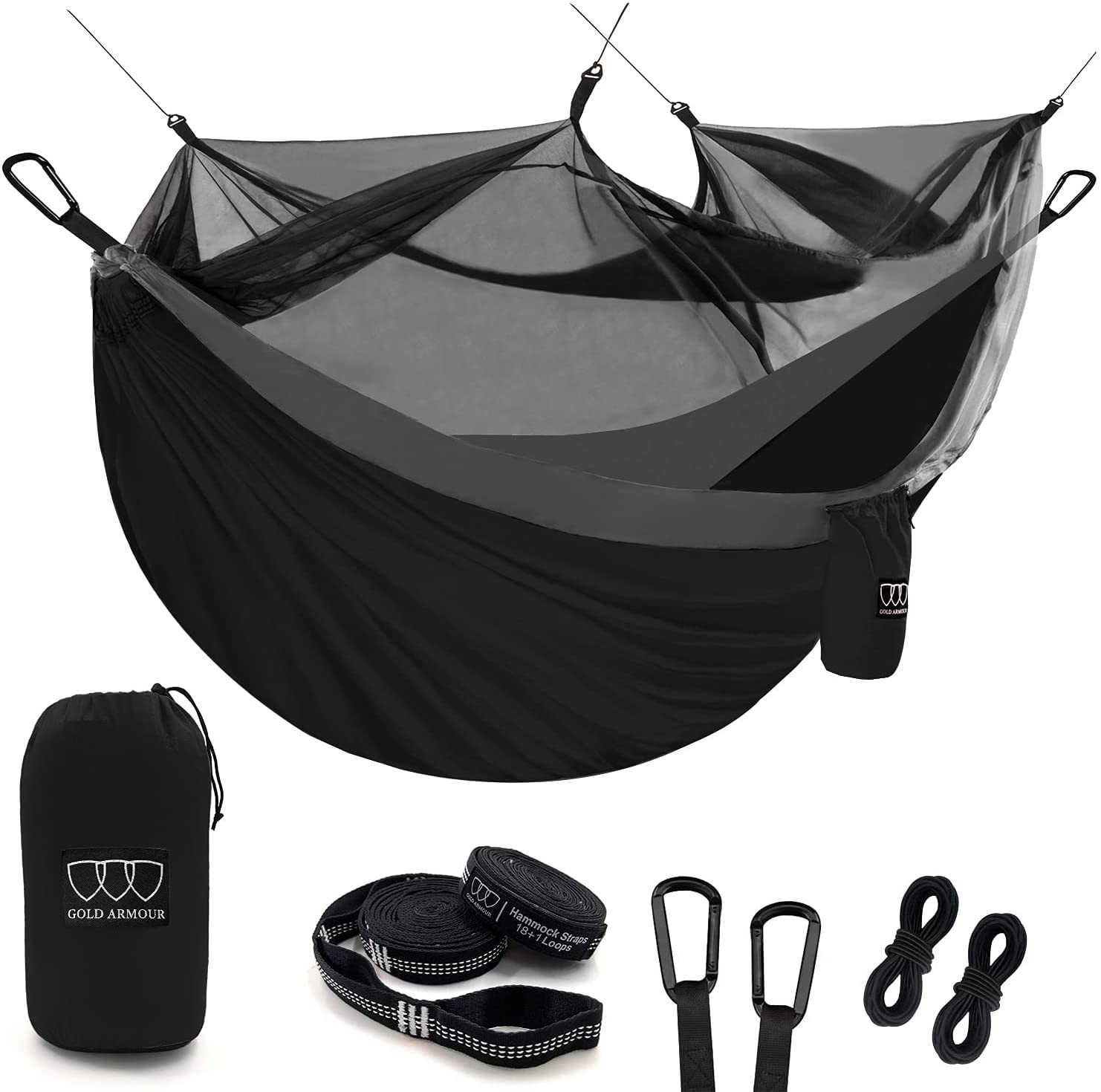 Double Person Camping Hammock with Mosquito Net Hanging Hammock