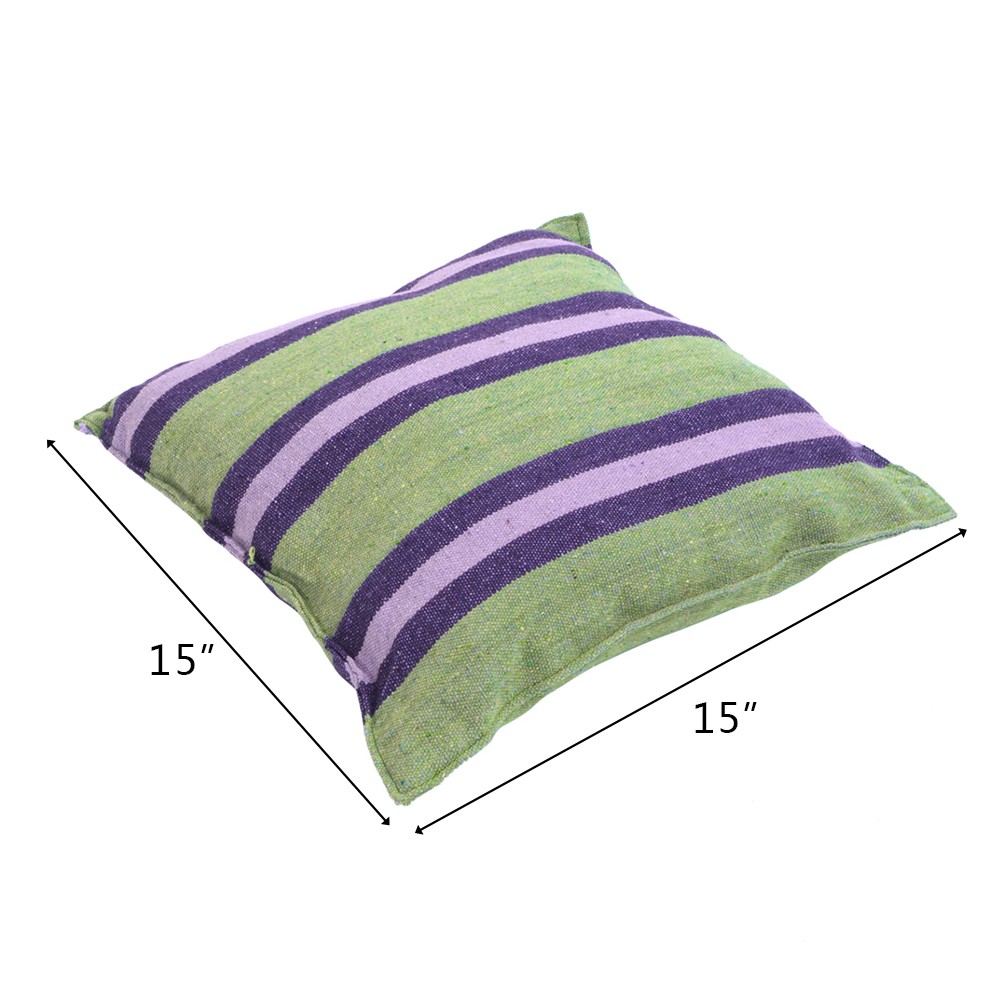 Polyester Cotton Hammock Chair Hanging Rope with 2 Cushions for Home Decoration