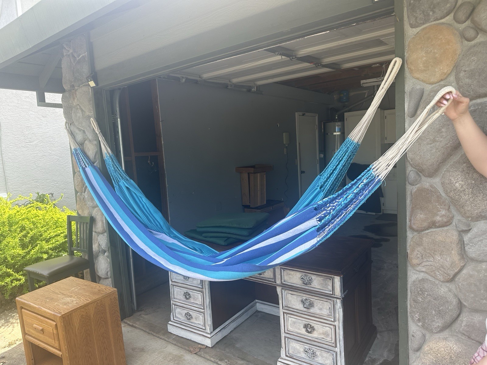 Artisan Woven Cotton Hammock from Colombia – Indoor/Outdoor Use