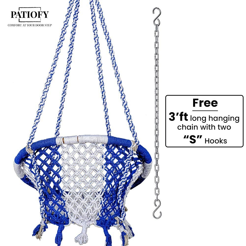 Portable Hanging Cotton Swing Relaxing Chair Jhula Adult Kid Home Decor Hammock
