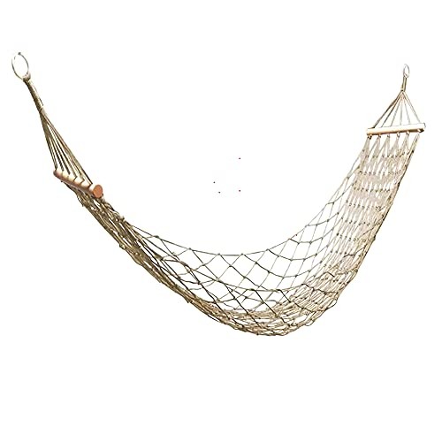 Cotton Rope Hammocks with Wood Spreader,Traditional Hand Woven Children