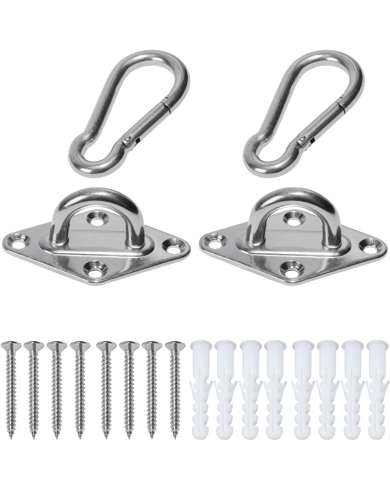1000 lb Capacity Heavy Duty Hammock Hanging kit 2Pcs Swing Hanger Porch Swing…