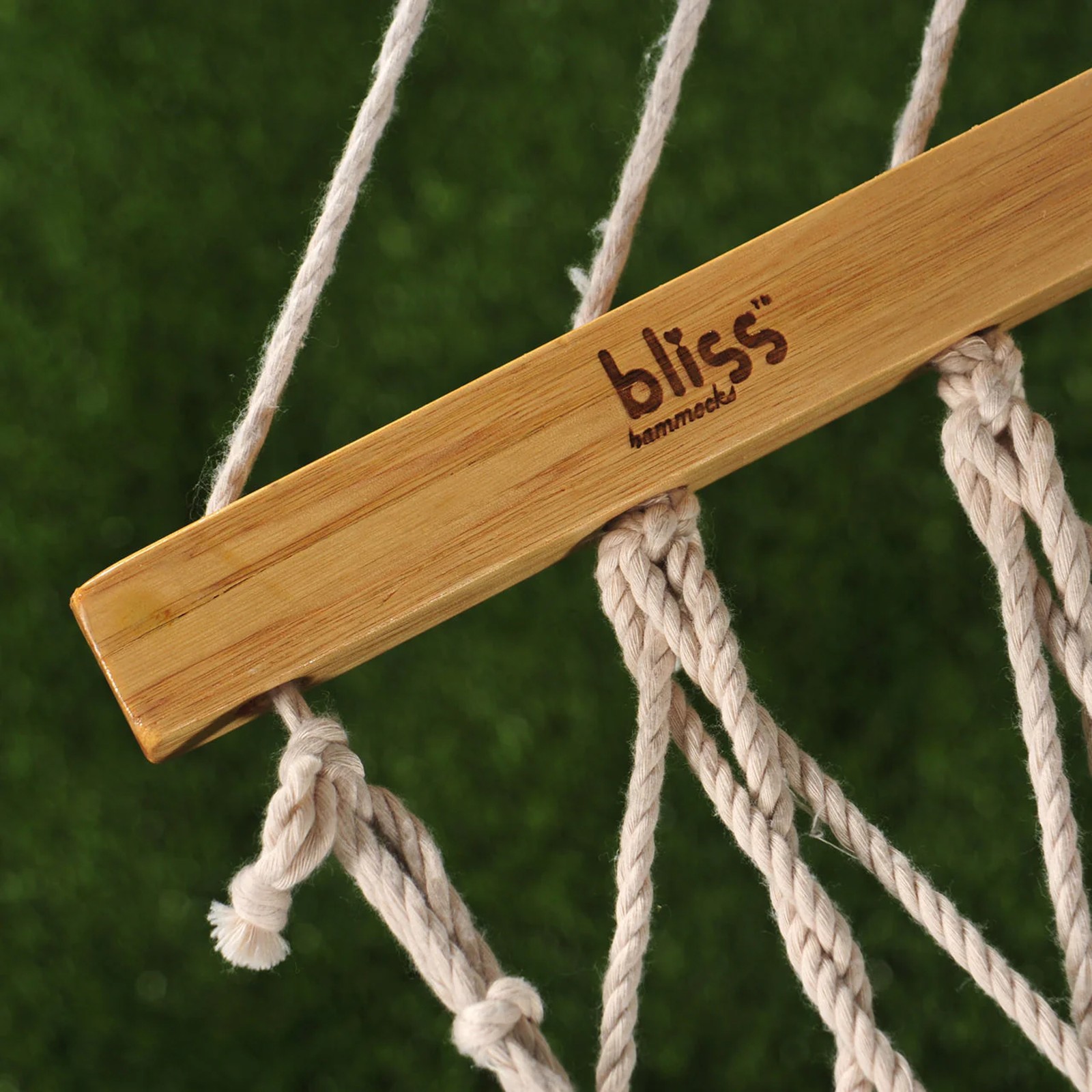 Bliss Hammocks Classic 2-Person Polyester Rope Hammock w/Spreader Bar, 80×60