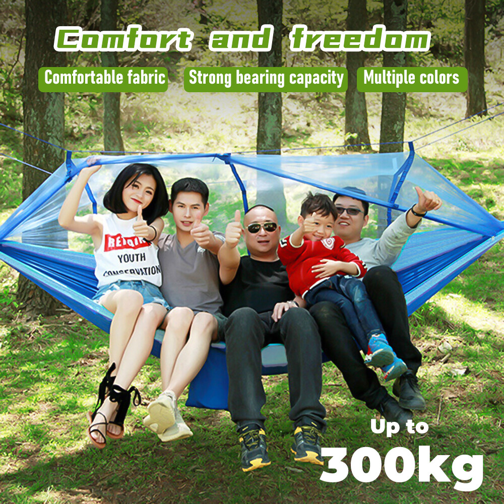 2 Person Double Camping Hammock Chair Bed Outdoor Garden Hanging Swing Sleeping