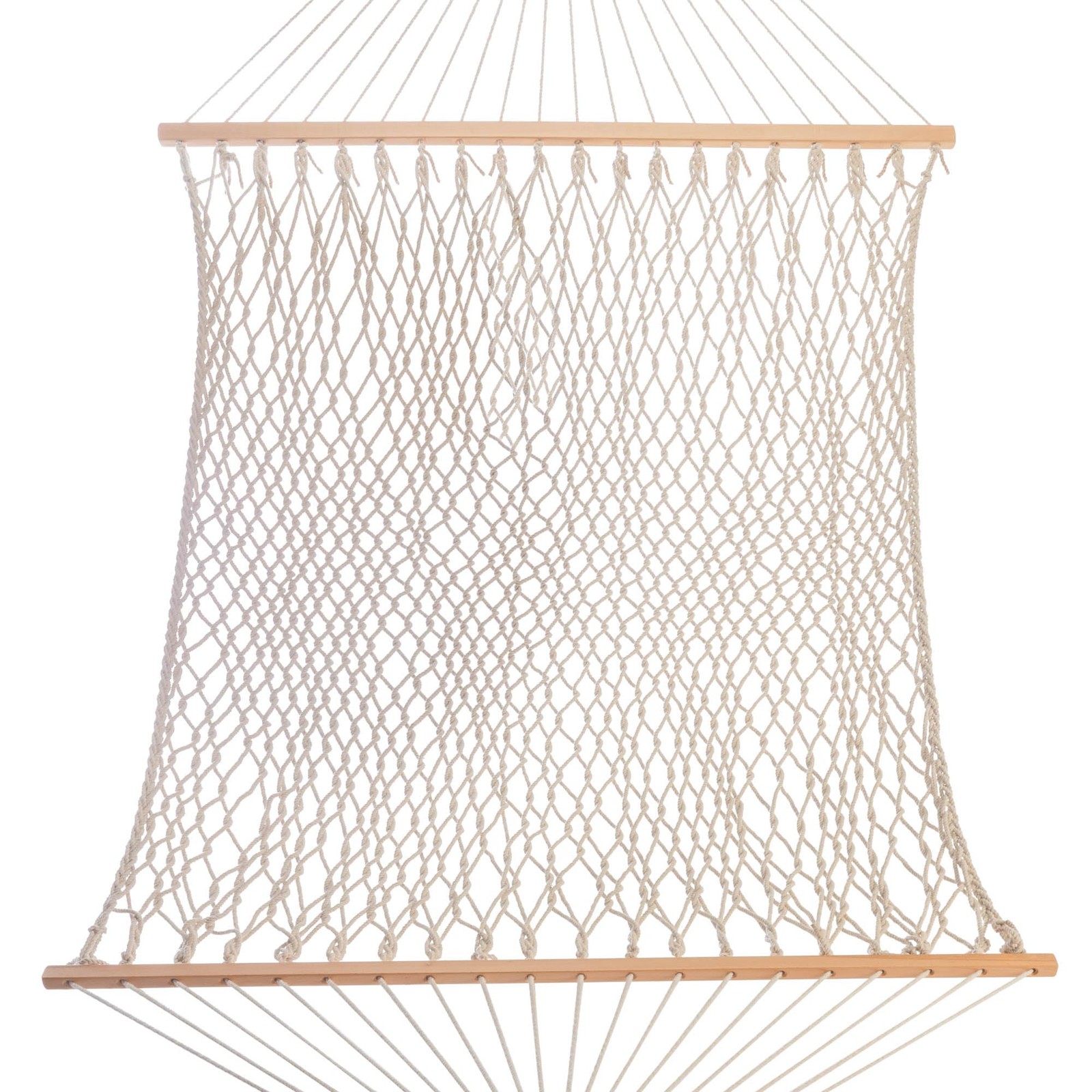 13 ft Double Traditional Hand Woven Cotton Rope Hammock – 2-Person, 450 lb