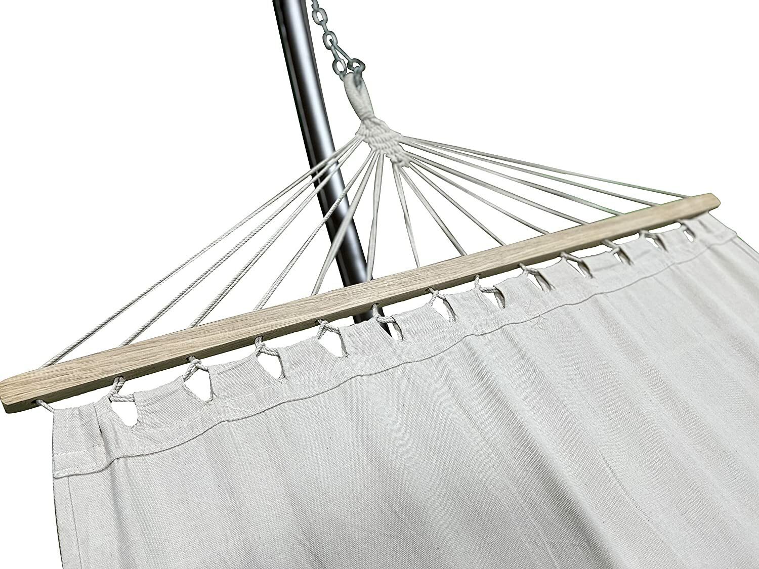 Petra Leisure 12 Ft In/Outdoor Brown Steel Arc Hammock Stand + Beige Hammock Bed