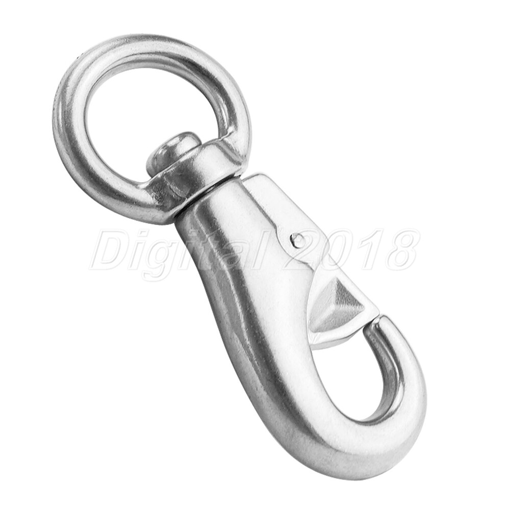 1x Swivel Hook Spring-Action Closure Latch 102mm Stainless Steel 304 Replacement