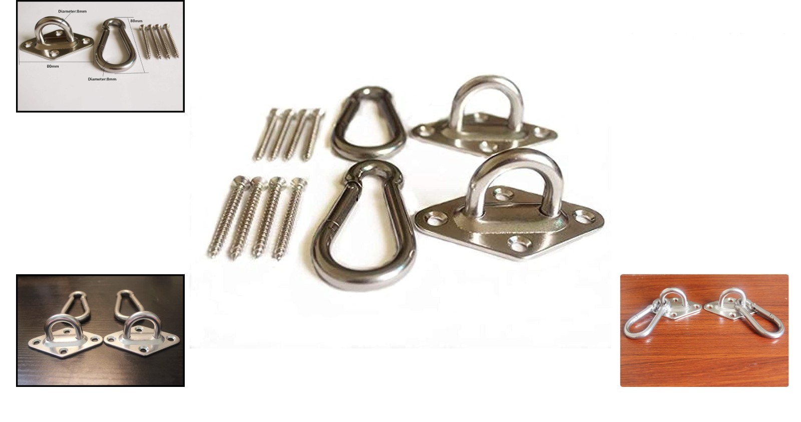 Ultra-Durable 1000 lb Hammock Suspension Kit with Weather-Resistant Hardware