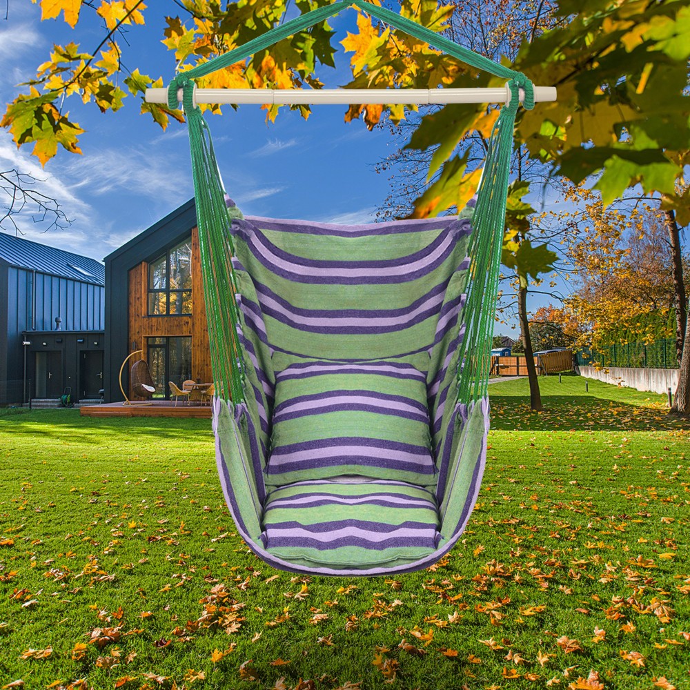 New Chair Hanging Rope Swing Hammock Outdoor Porch Patio Yard Seat Mul Colors