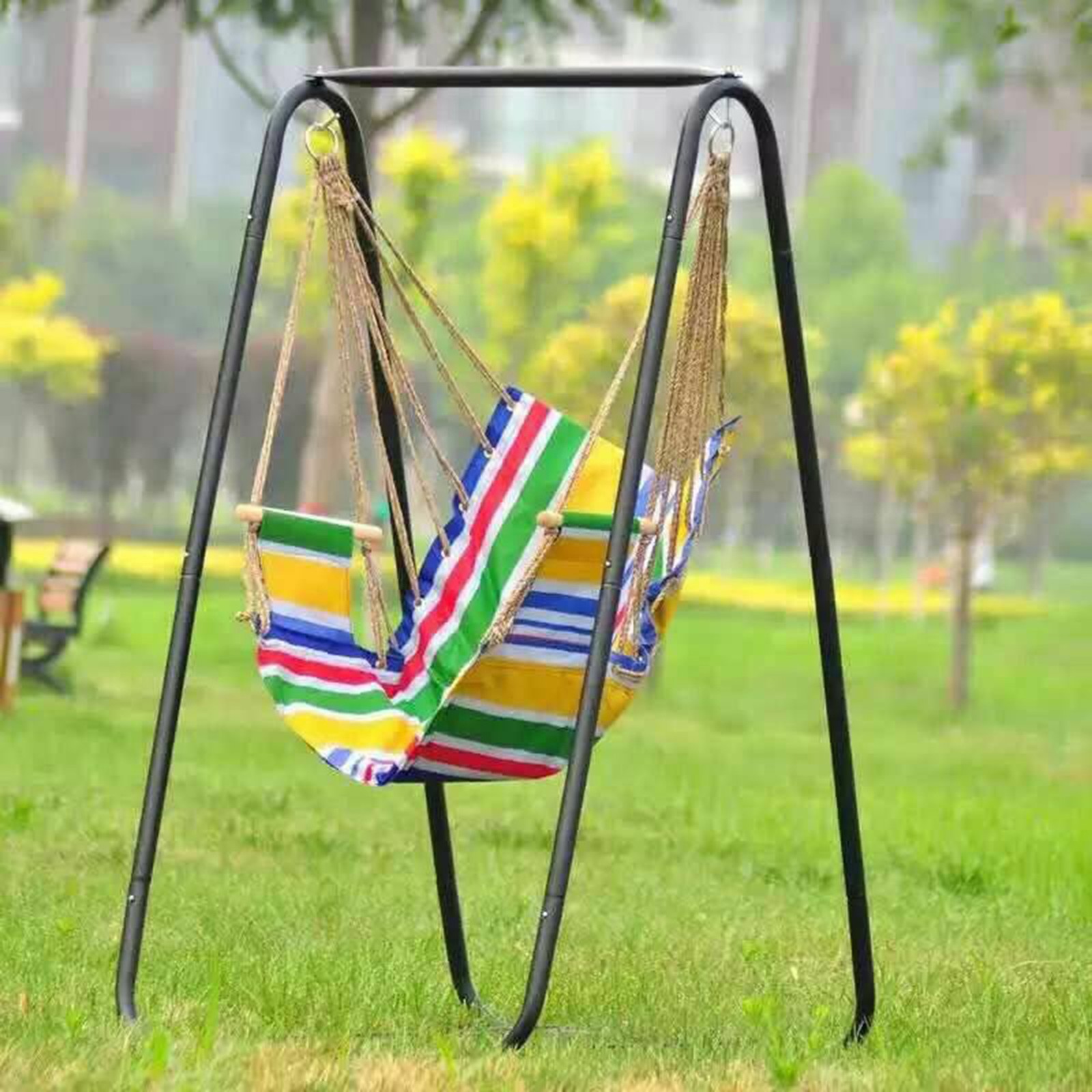 Hammock Chair Stand, Hanging Chair Stand Only, 330 LBS, Black