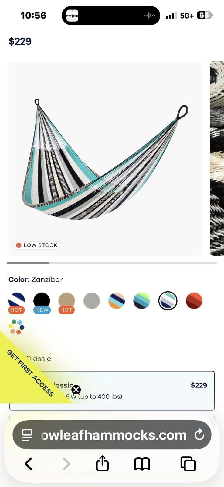 Artisan Woven Cotton Hammock from Colombia – Indoor/Outdoor Use