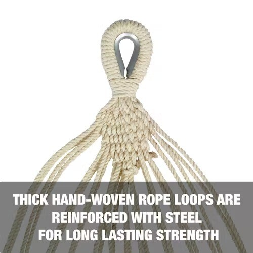 Bliss Hammock In Bag + Hanging Ropes 250 LB Capacity Cotton Polyester MultiColor