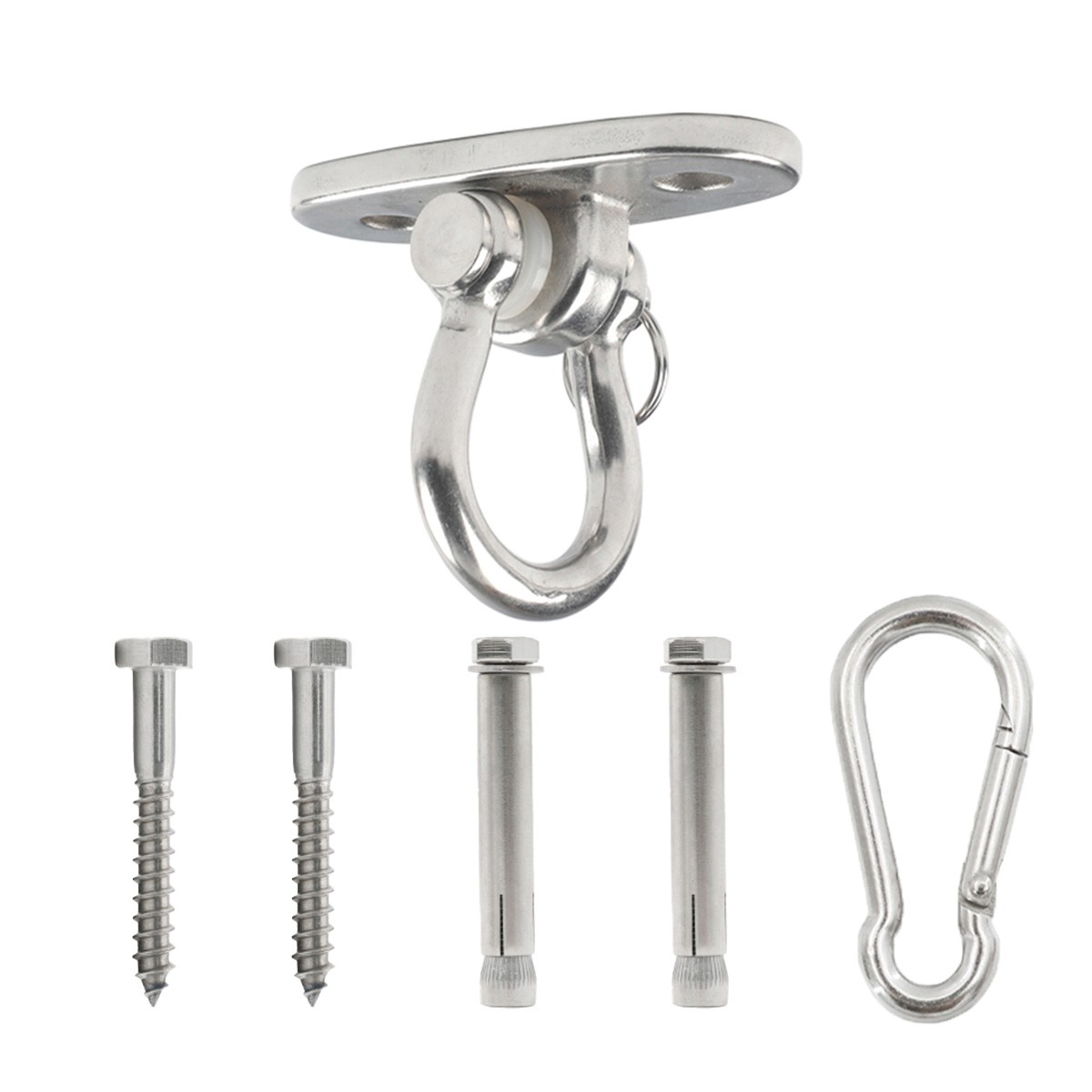 1Set Stainless Steel Swing Hanger Swing Suspension Hook for Hammock Yoga Gym
