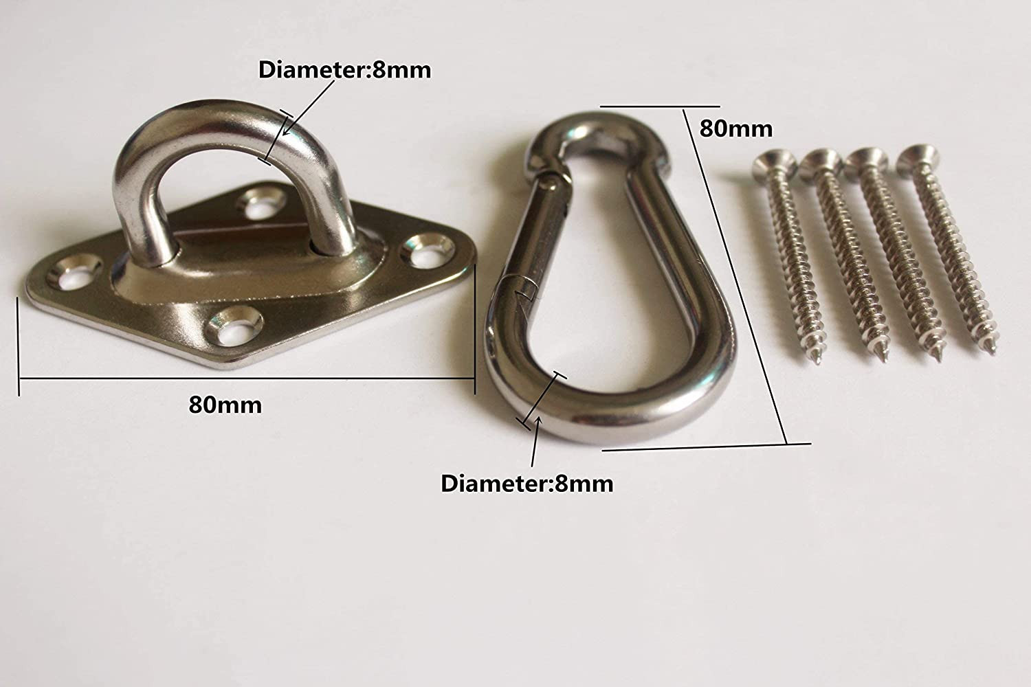 Kit para colgar hamacas de alta resistencia con capacidad de 1000 lb y ganchos u