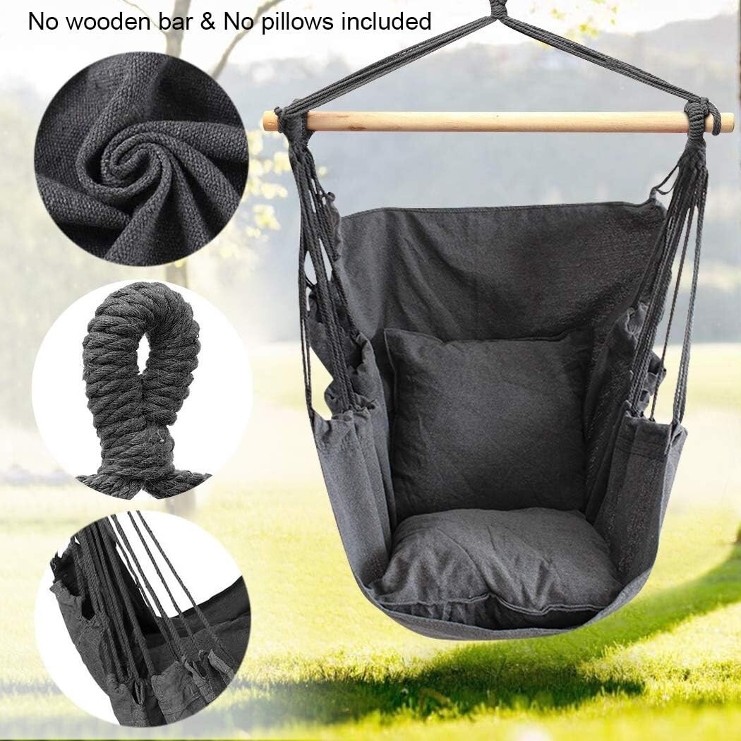 Poste de columpio para hamaca colgante resistente y almohadas NO incluidas NUEVO