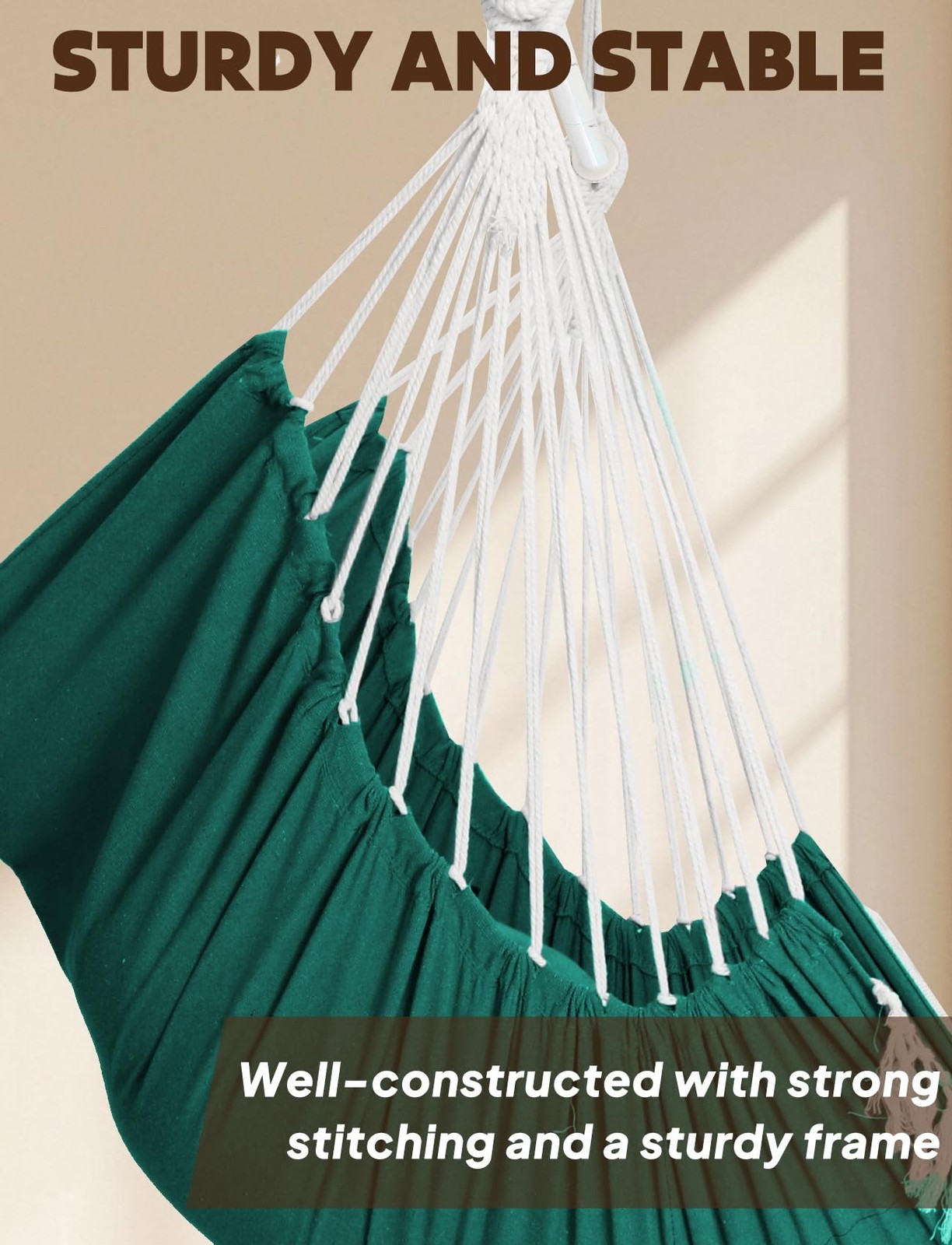 Chihee Hammock Chair Hanging Swing, 500 Lbs, 2 Cushions, Metal Spreader