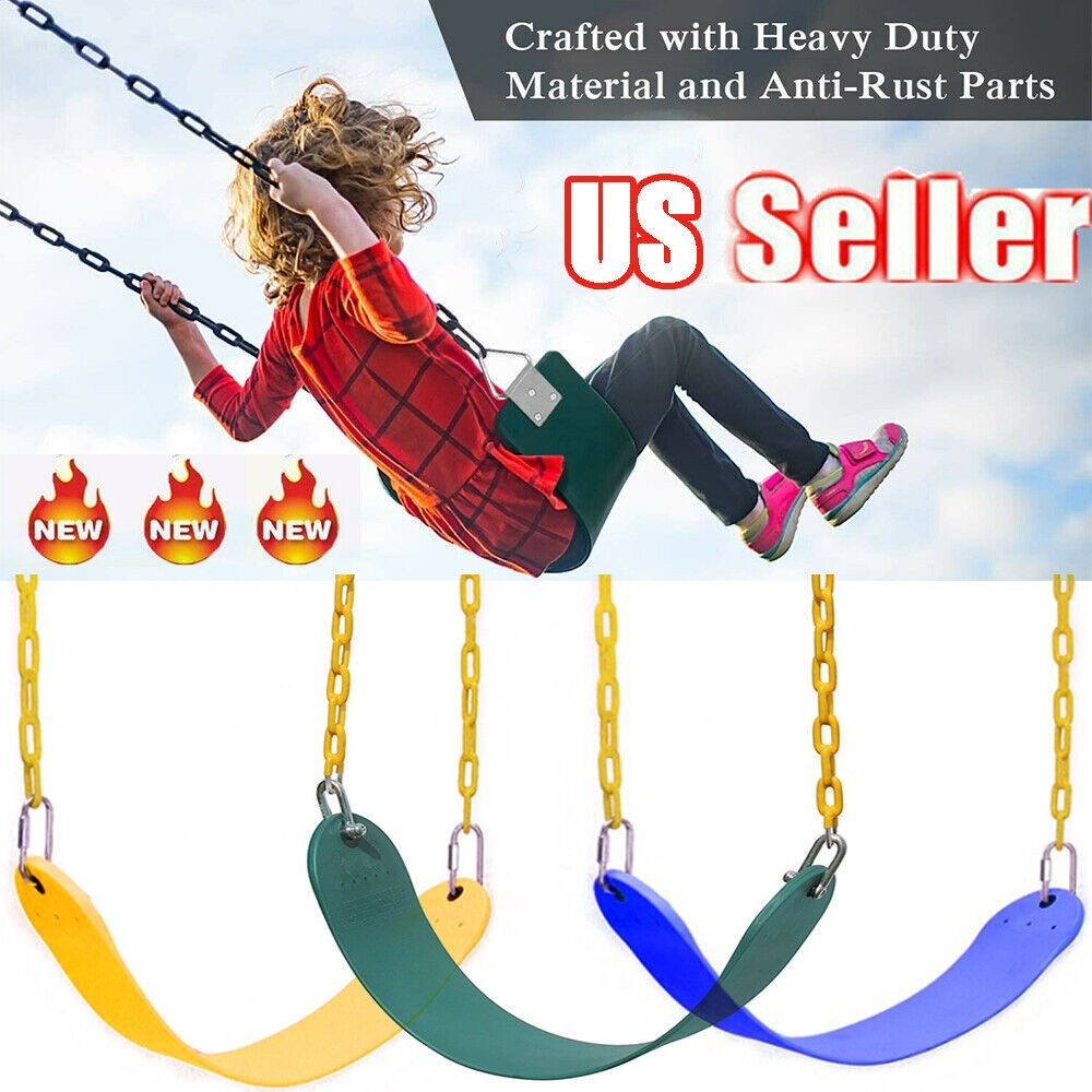 Replacement Swing Seat set Playground Accessories 1/2/4x Galvanized Iron Chain