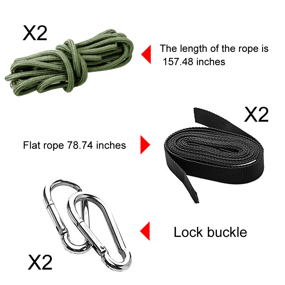 2 Person Camping Hammock With Mosquito Net Outdoor Portable Nylon Hanging Tent