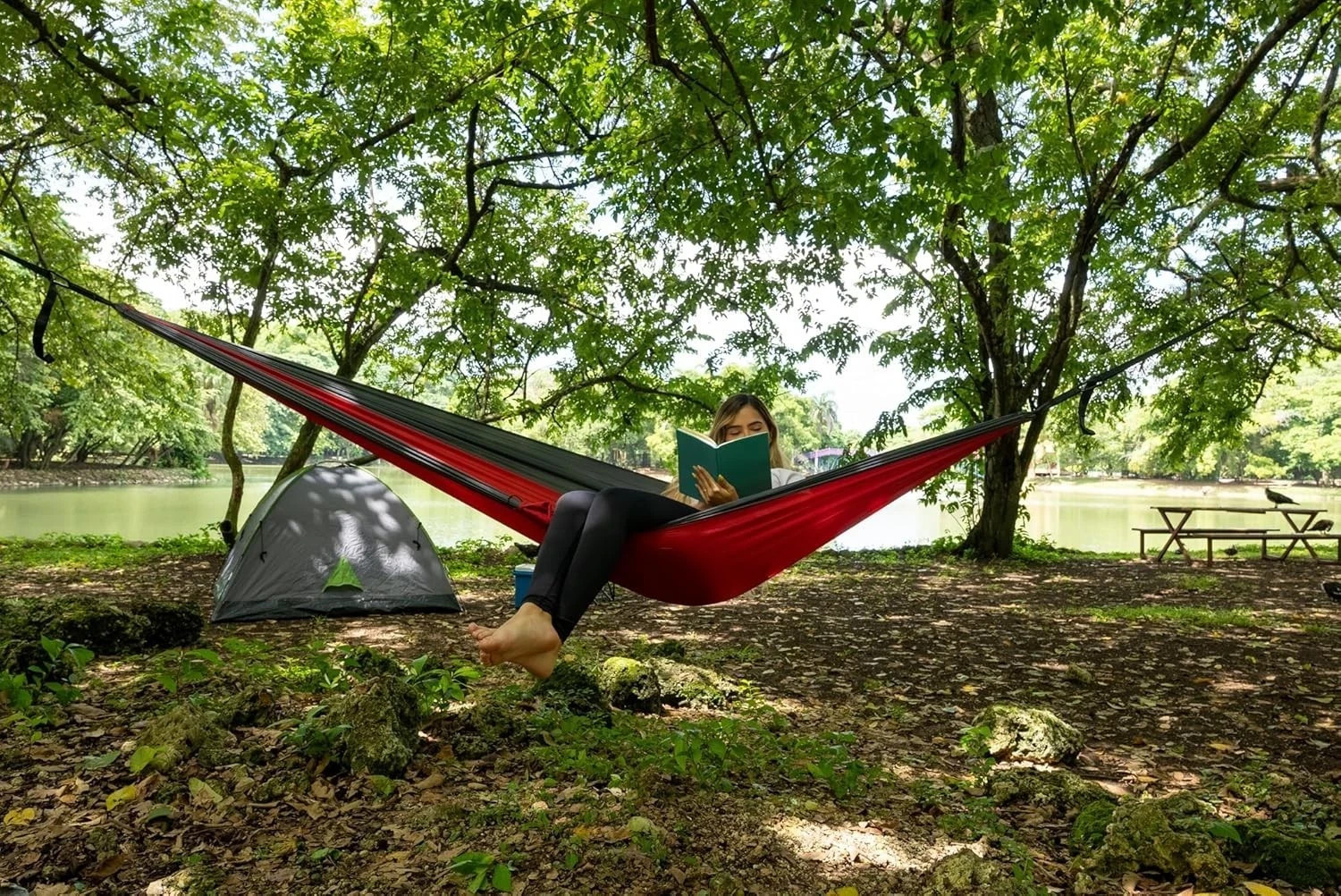 Sewanta – Durable Hammock 400 lb Capacity, Nylon Camping Hammock Chair – Double