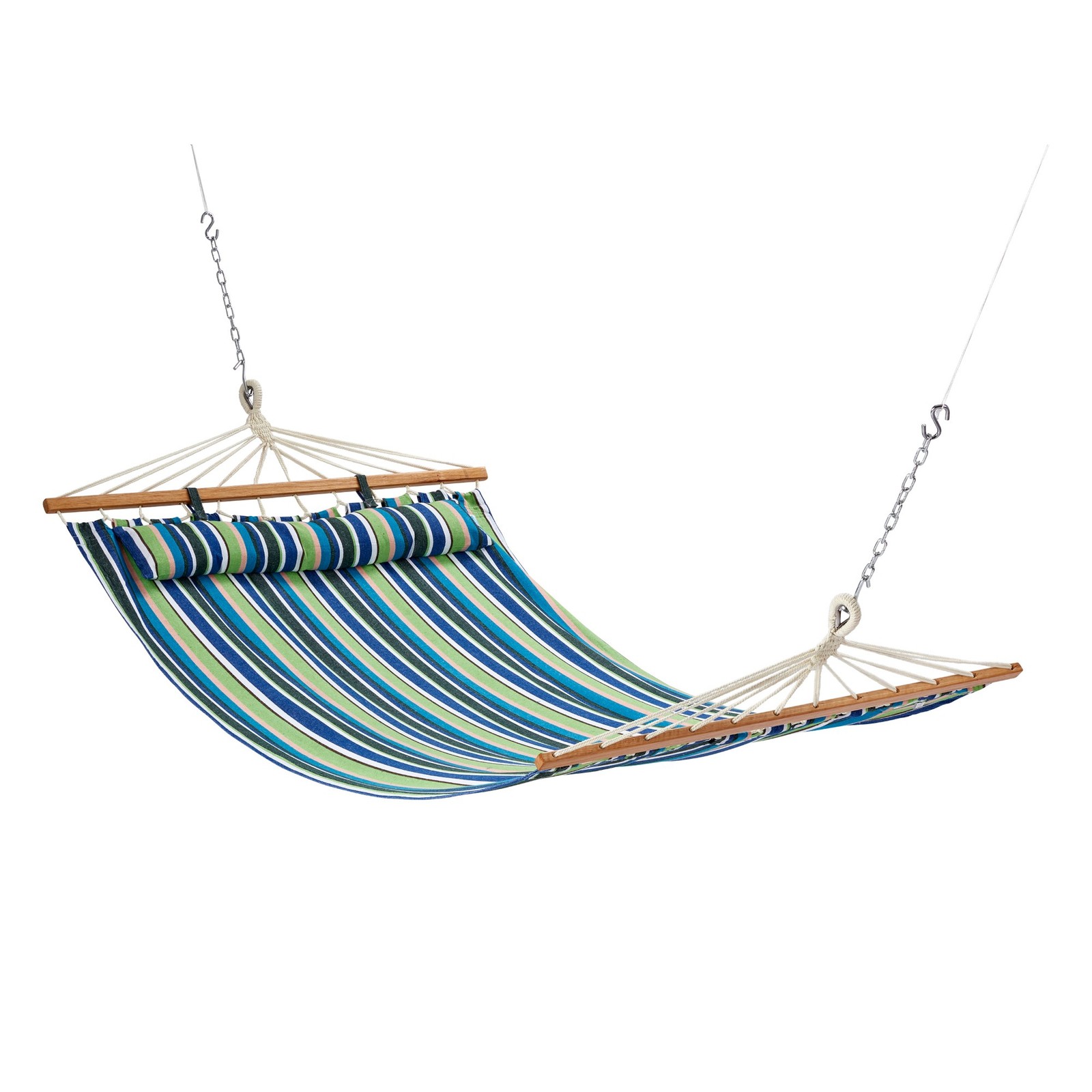 Bliss Hammocks Caribbean Hammock with Pillow & Hardware, 48″ Wide, (Open Box)
