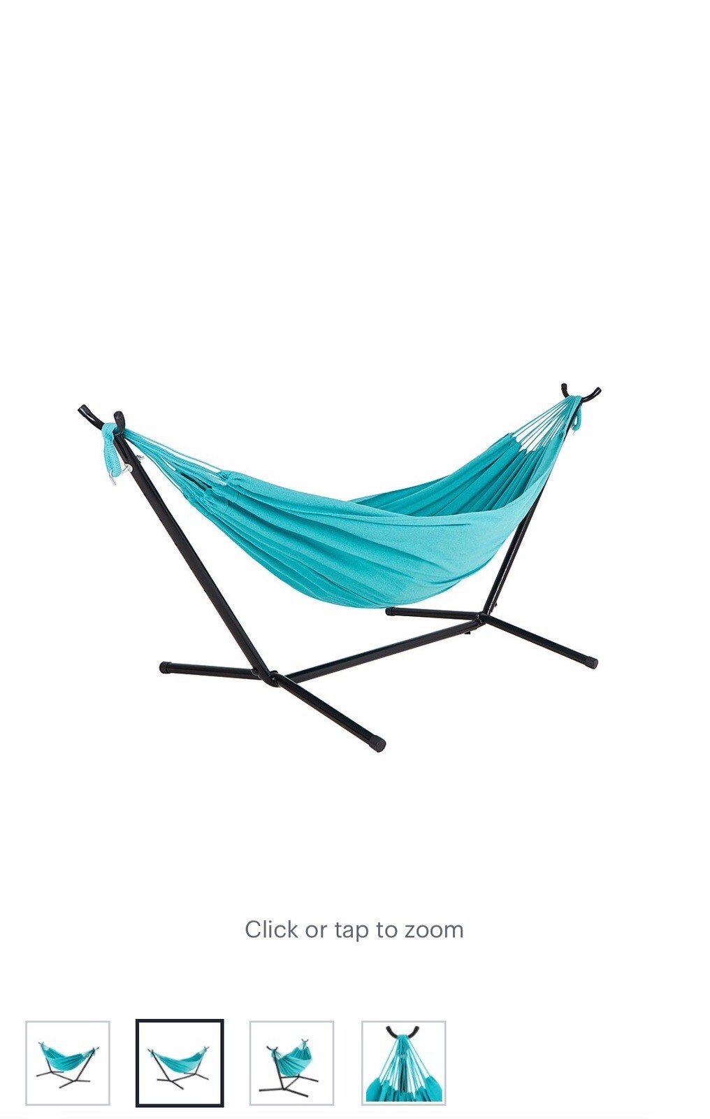 Bliss Hammocks 60″ Wide Hammock & Built-in Stand | 400 Lbs Capacity (Teal)