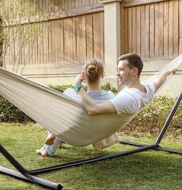 SONGMICS Hammock Fabric Of Cotton And Polyester Relax IN Garden Camping 661.4lbs