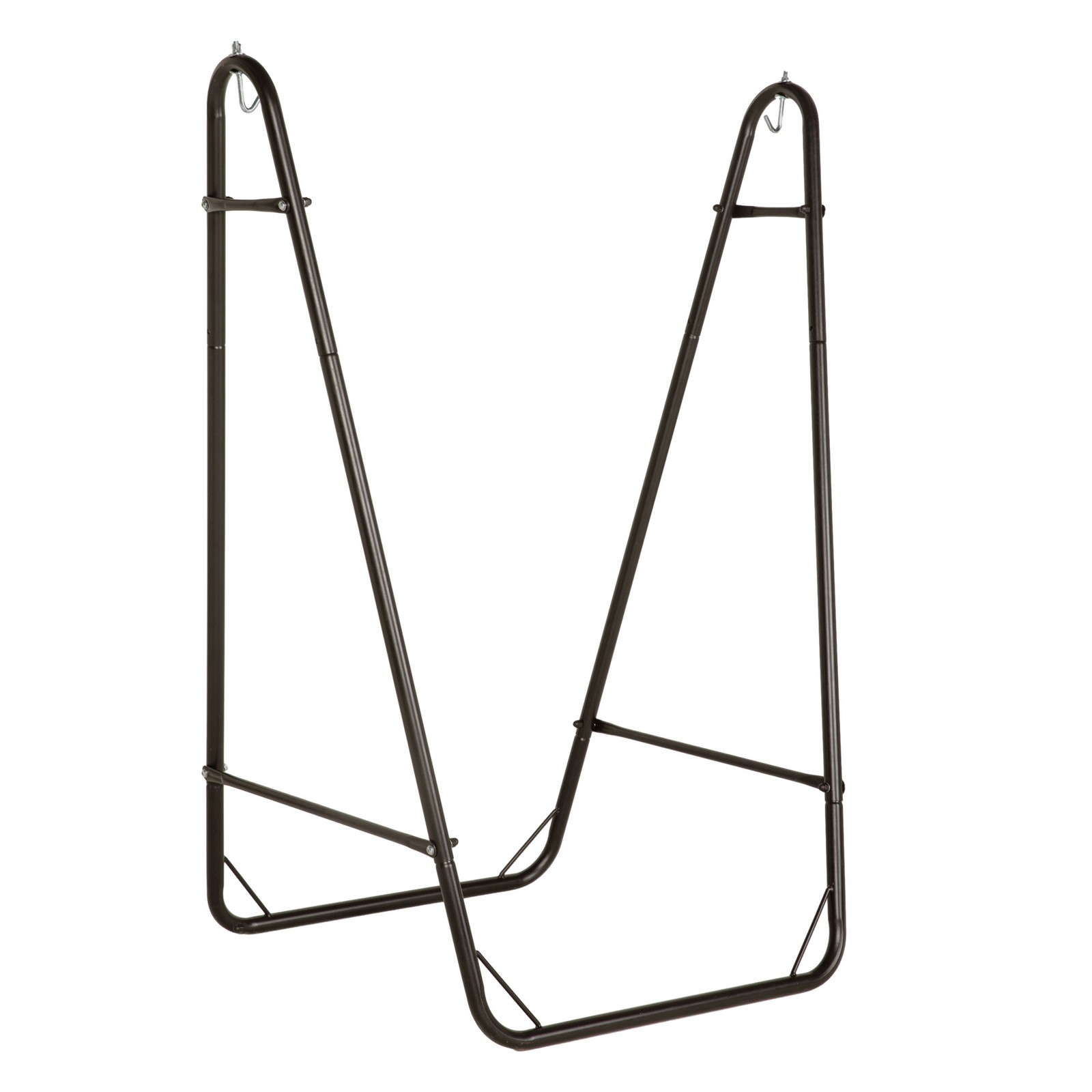 Outsunny Hammock Chair w/ Metal Stand, Hammock Swing w/ Side Pocket