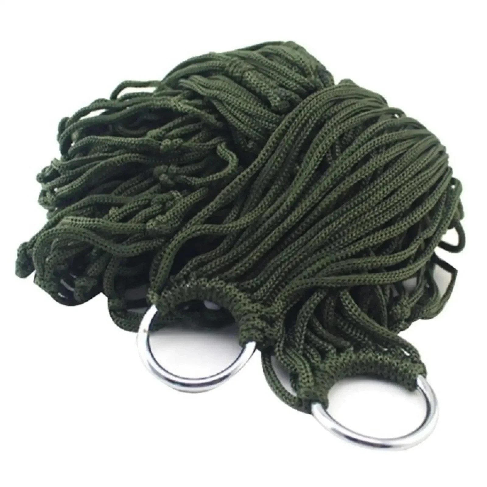 Nylon Rope Hammock Outdoor Sleeping Net Bed Portable Camping Garden Beach Yard