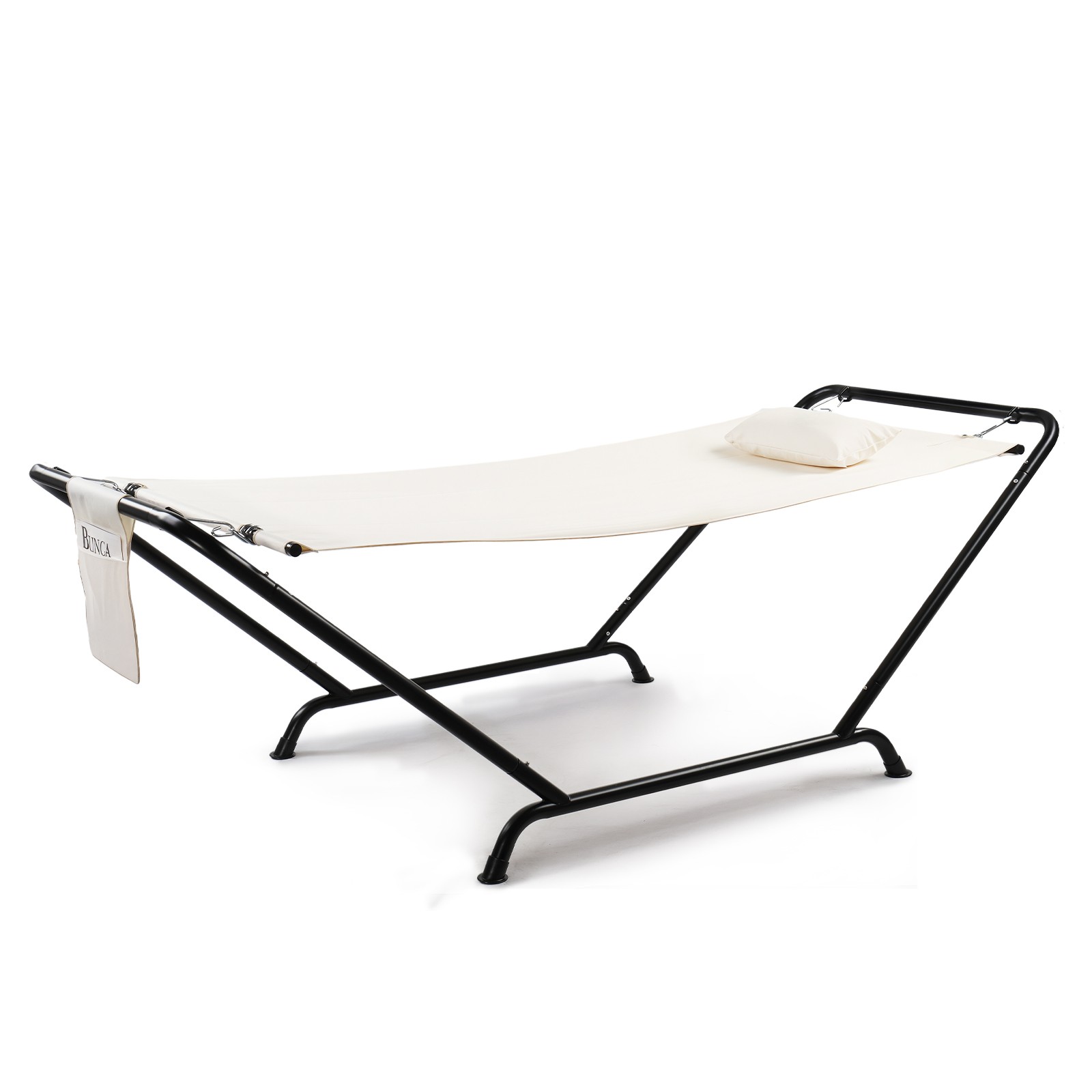Freestanding Hammock with Stand, 550LBS Heavy Duty Outdoor Hammock Bed