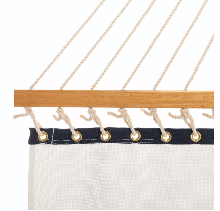 Pawley’s Island Large DuraCord Rope Hammock 13ft Sunbrella White 450lb USA