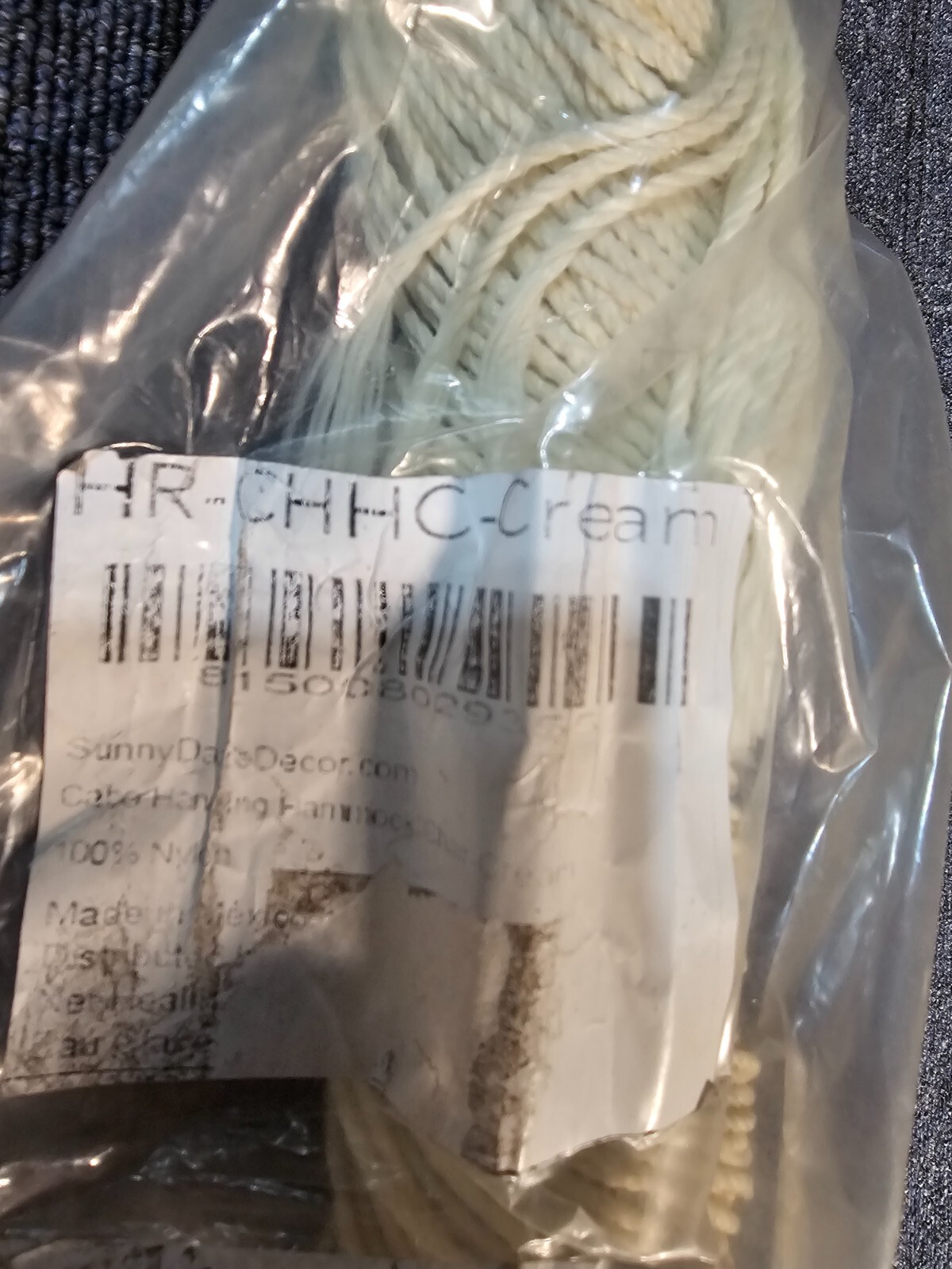 Sunnydaze Hammock Chair Extra Large Cabo Soft String HR-CHHC-Cream