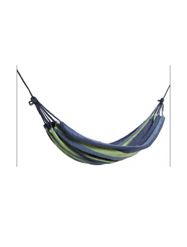 DSW Sanuk Hammock Blue Green Stripe Cloth With Drawstring Carrying Bag(NEW)