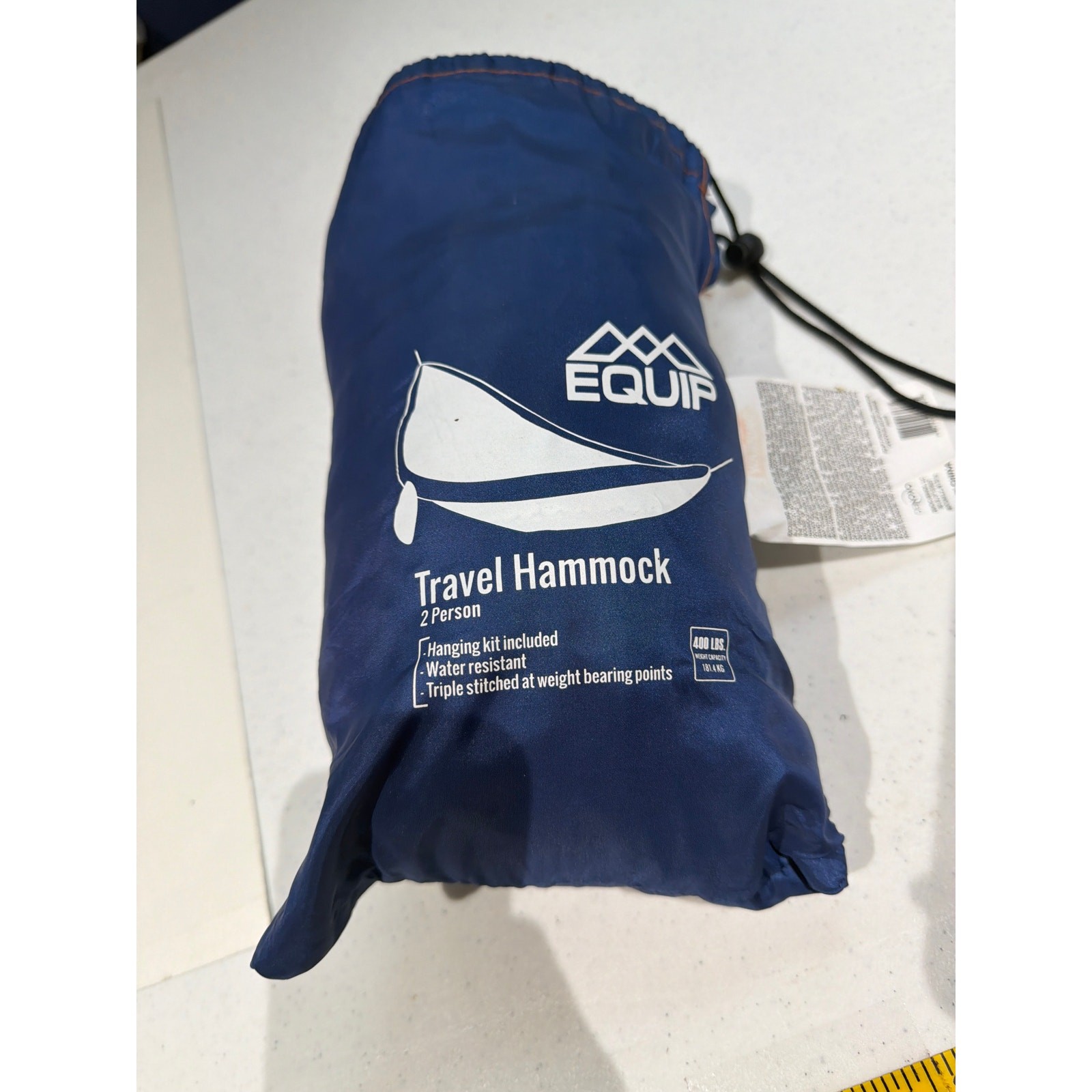 Equip 2-person Travel Hammock to 400 lbs. Durable Nylon Portable Camping Hiking