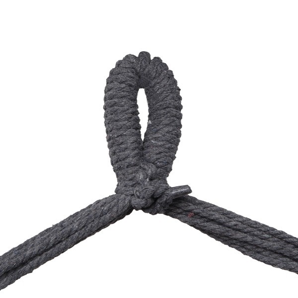 Hammock Hanging Rope Chair Swing Seat Patio Picnic Camping Dark Gray For Outdoor