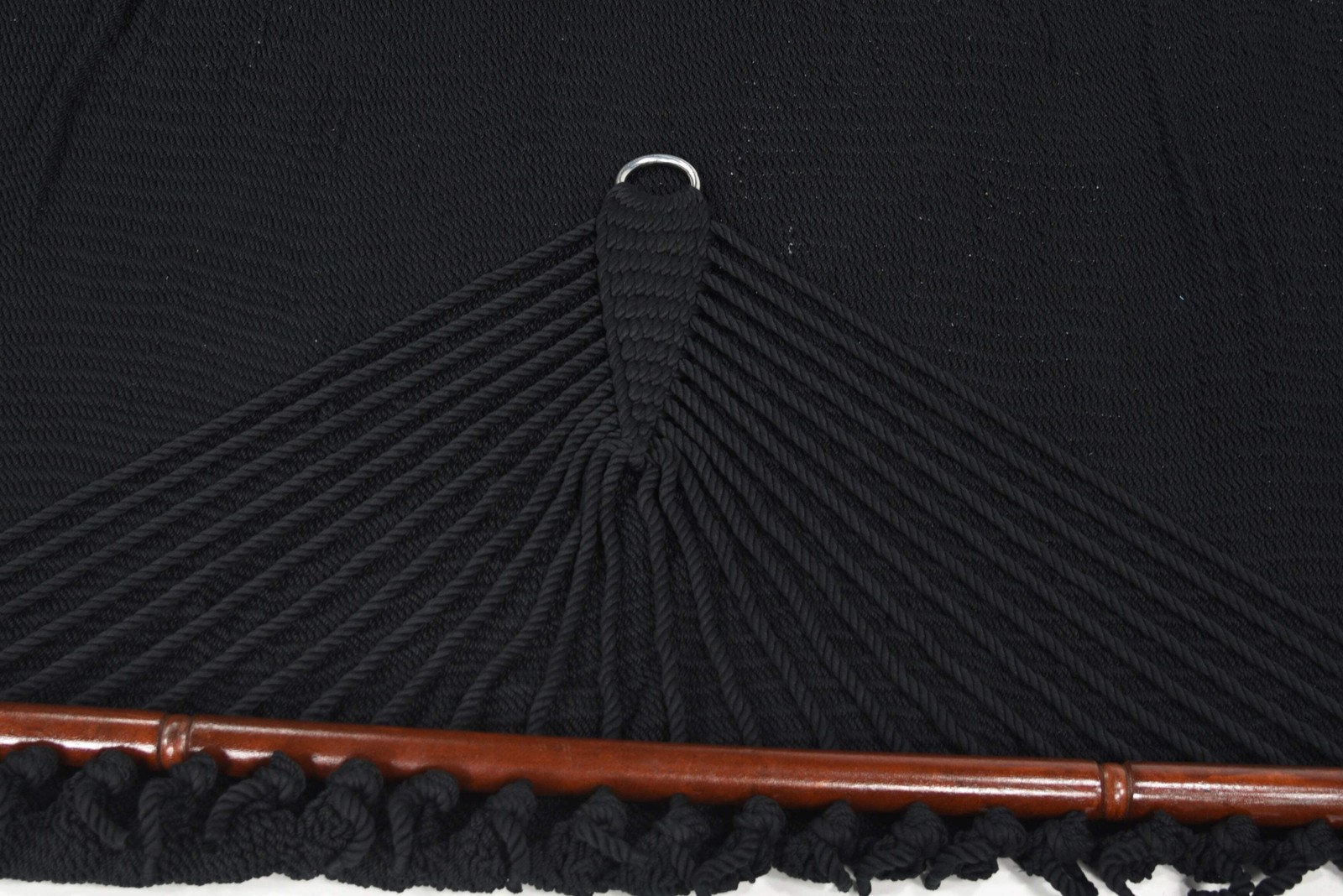 Jumbo Caribbean Hammock Black and Wood Arc Hammock Stand