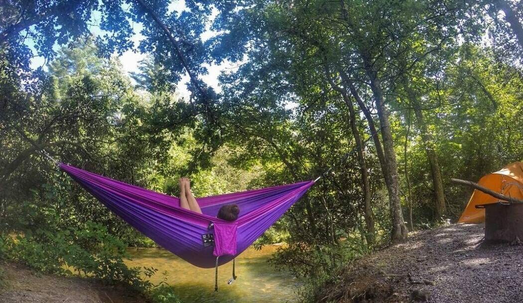 Camping Hammock Double & Single Portable Hammocks with 2 Tree Straps