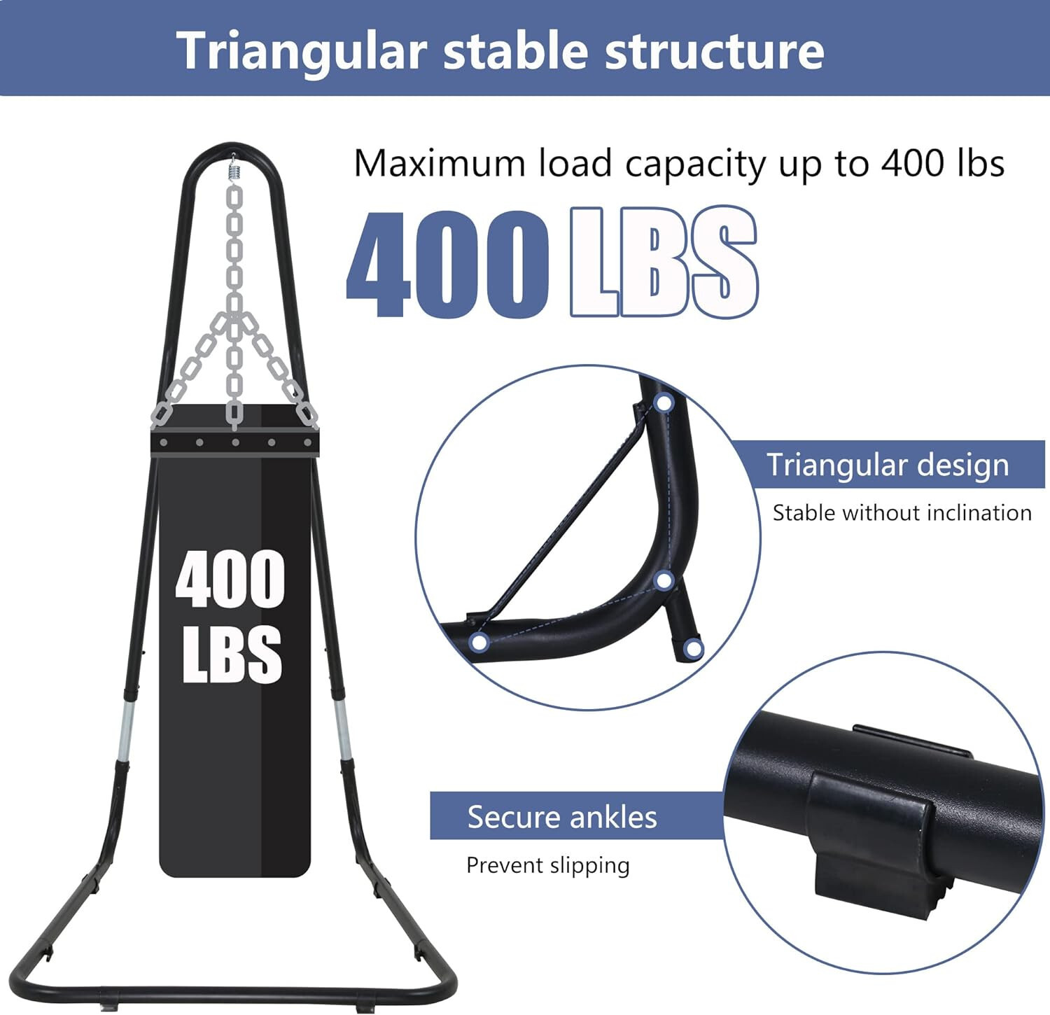 Stand Only-Hammock Chair Stands Hanging Hammock Stands Adjustable Height