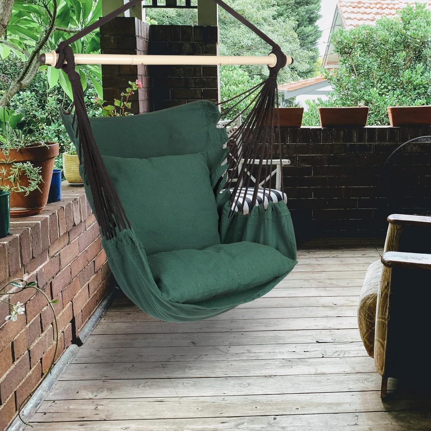 Versatile Hanging Hammock Chair – Durable for Indoor/Outdoor – 500 lbs Capacity