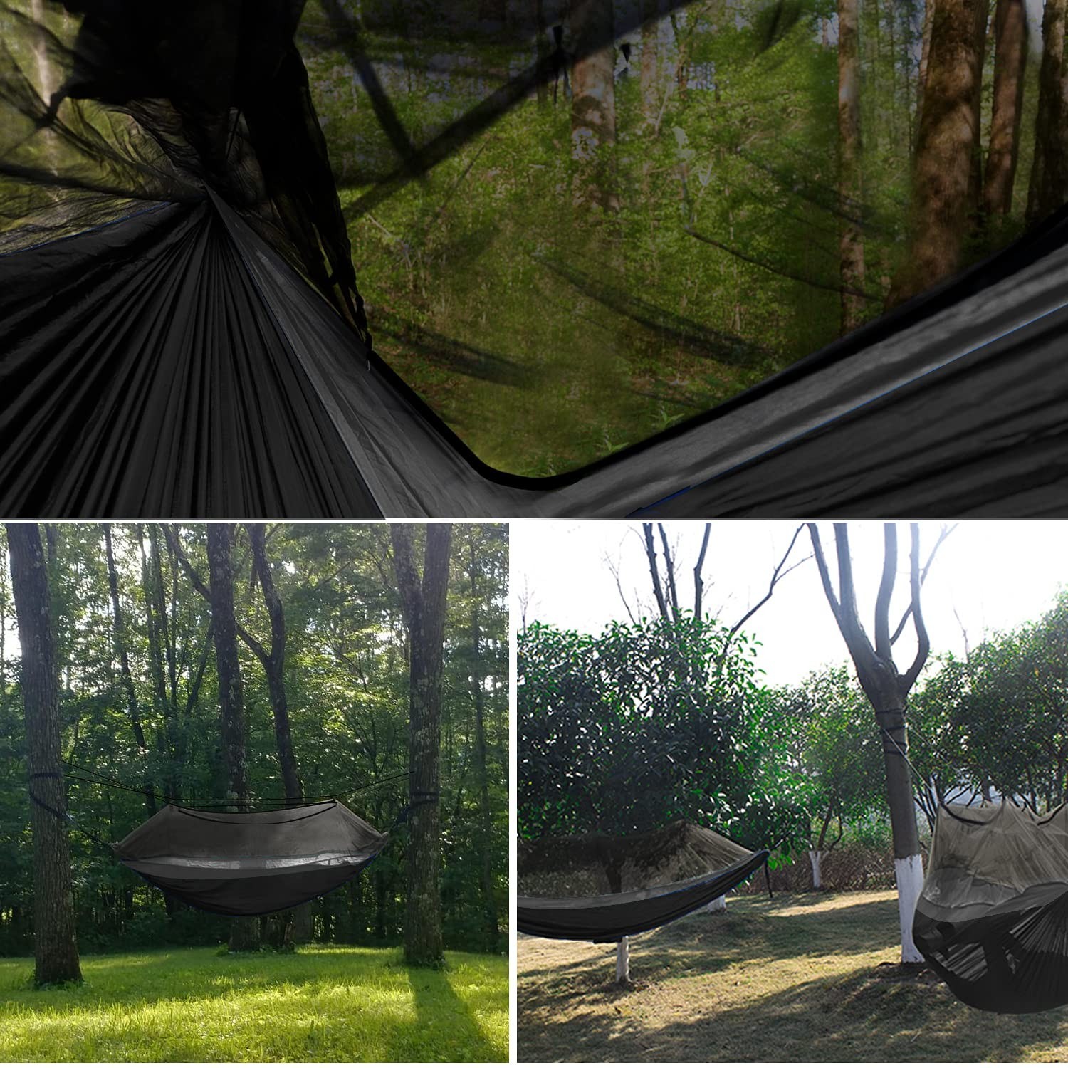 Double Person Camping Hammock with Mosquito Net Hanging Hammock
