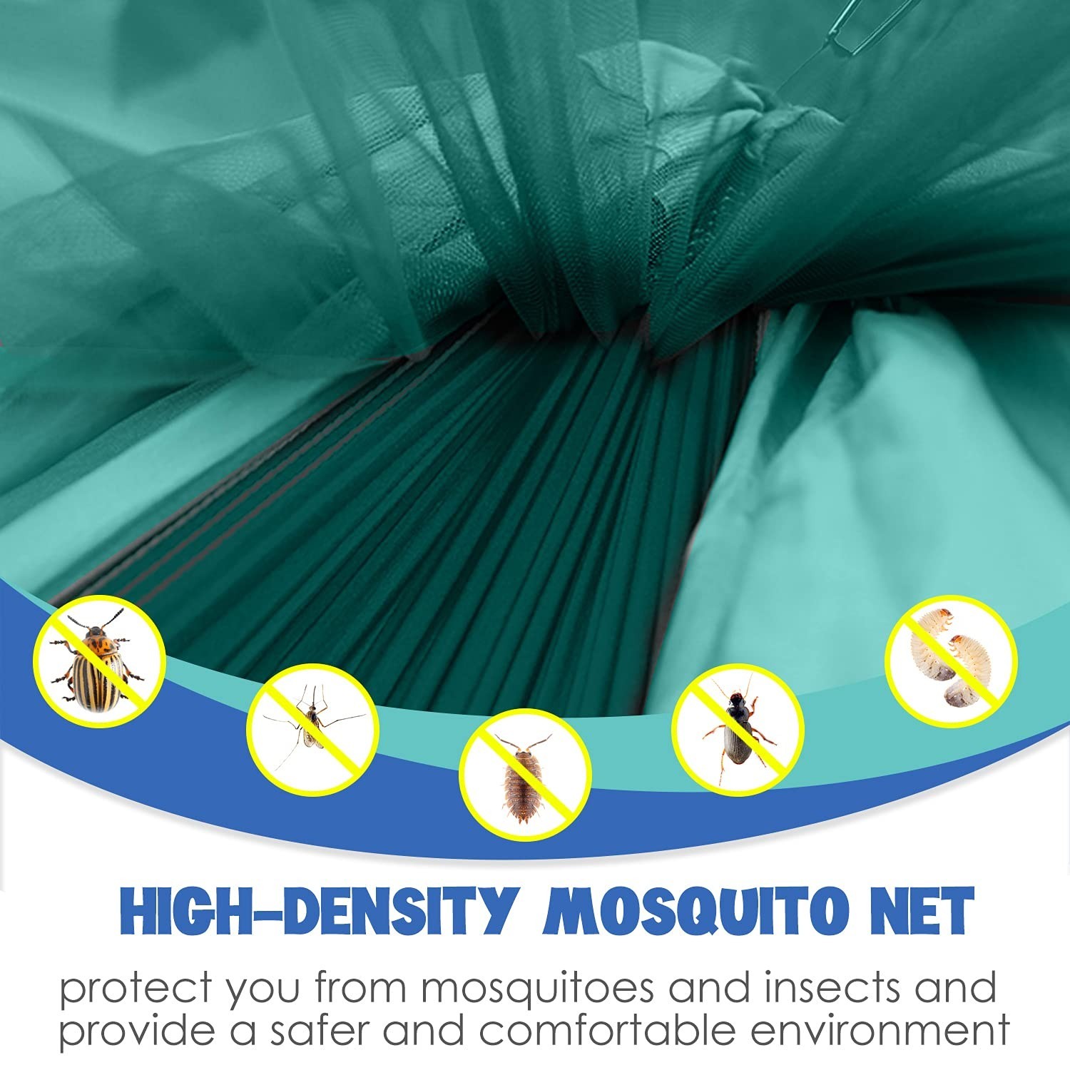 Double Person Camping Hammock with Mosquito Net Hanging Hammock