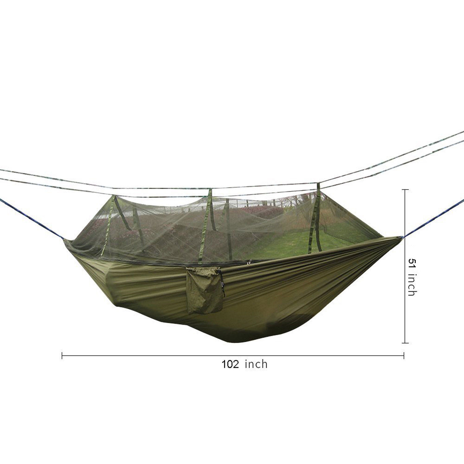 Military Jungle Hammock Mosquito Net Camping Travel Parachute Hanging Bed Tent