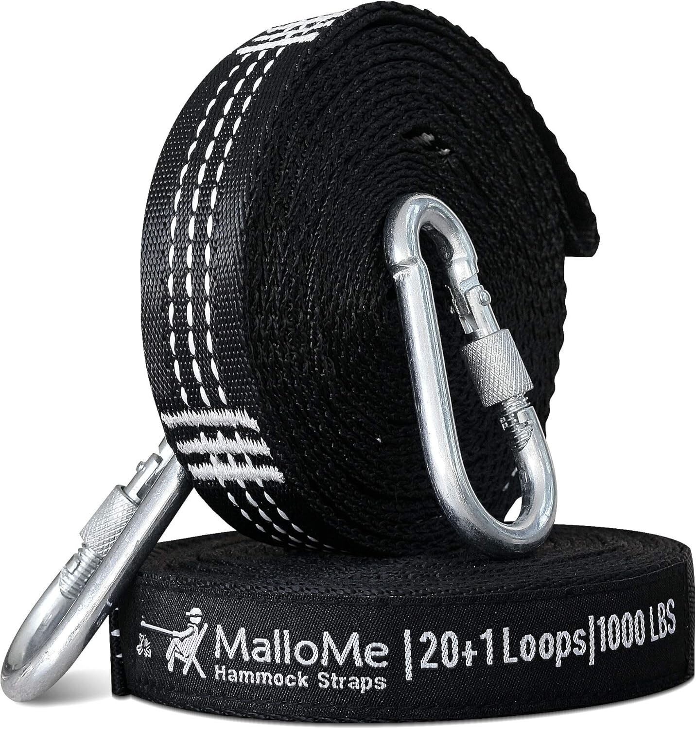 Effortless Setup XL Hammock Straps – 12 Feet Long, Includes 2 Carabiners