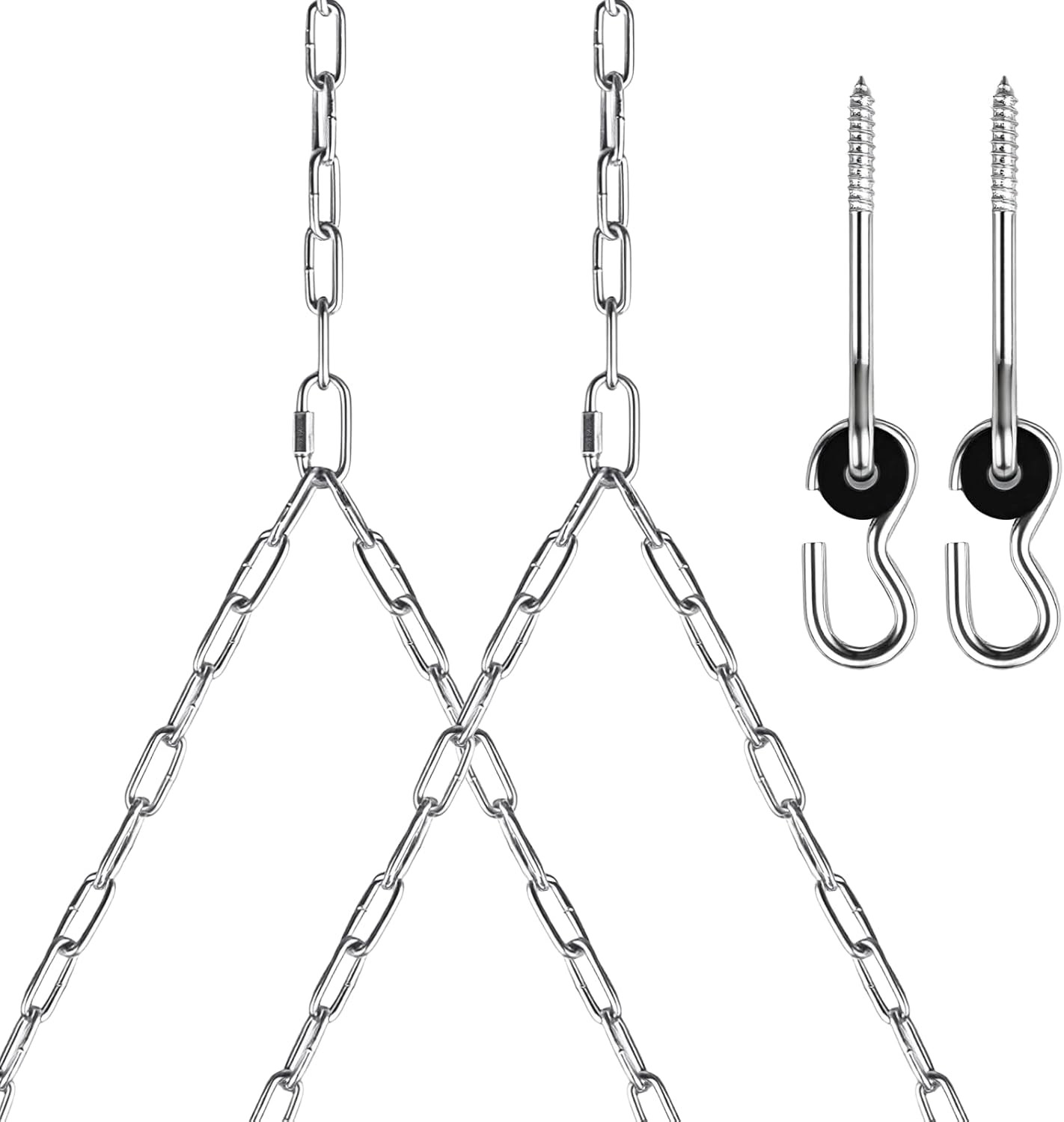 7.75FT Heavy Duty Porch Swing Chain Kit, 304 Stainless Steel, 800Lbs Weight Capa