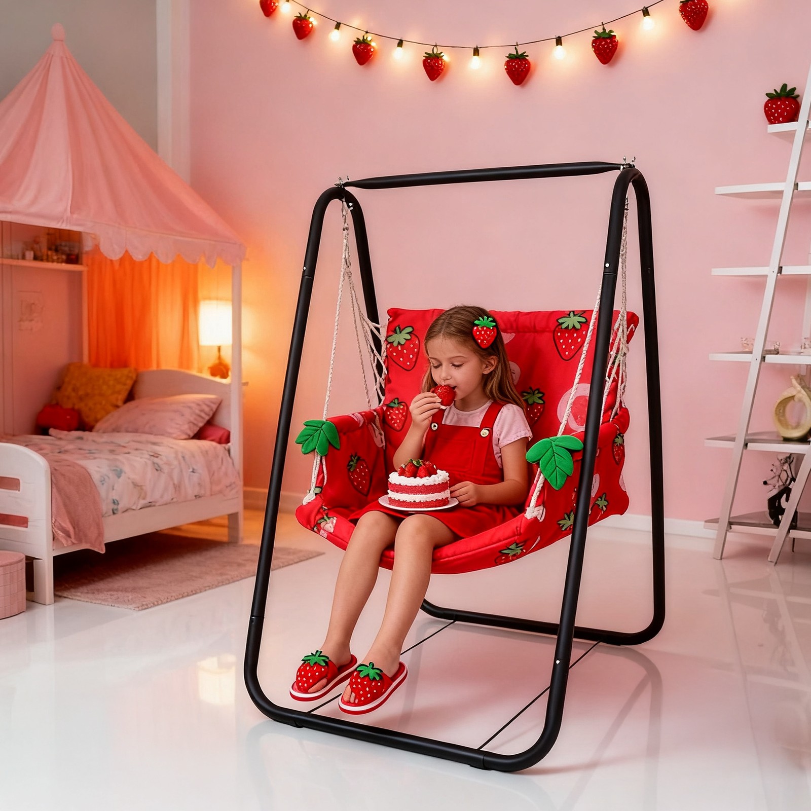 Hammock Chair Stand, Hanging Chair Stand Only, 330 LBS, Black