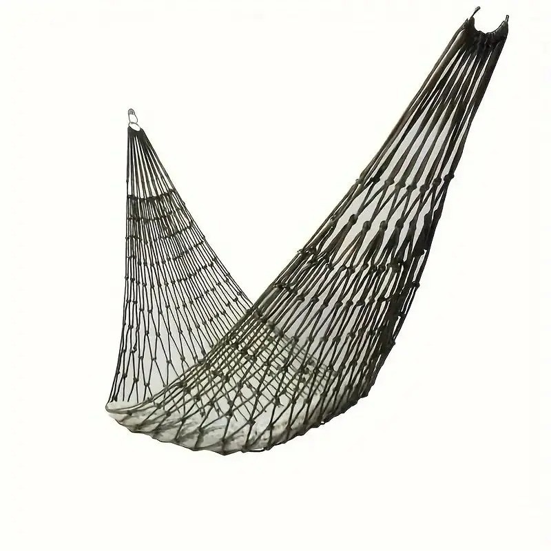 Nylon Rope Hammock Outdoor Sleeping Net Bed Portable Camping Garden Beach Yard