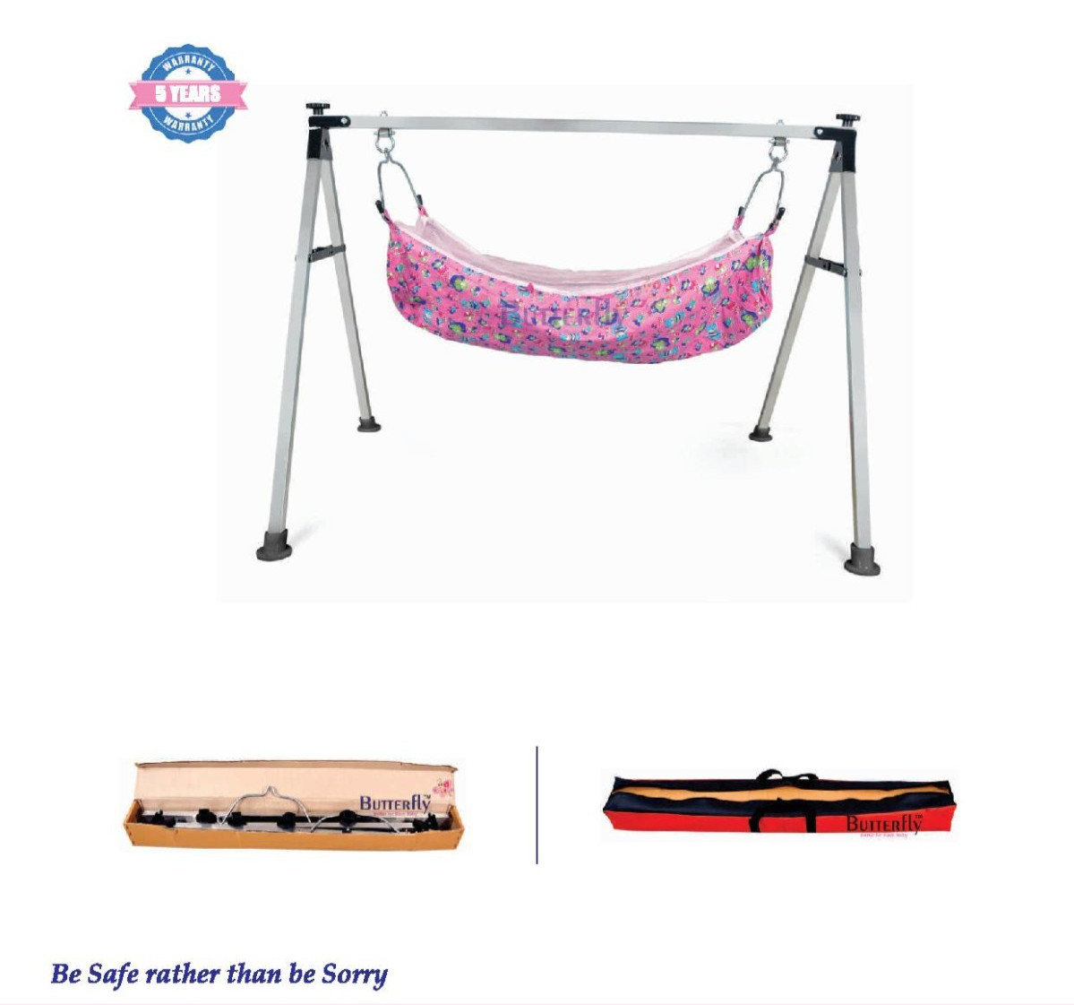 Indian style cradle jhula ghodiyu swing foldable stainless steel sturdy premium
