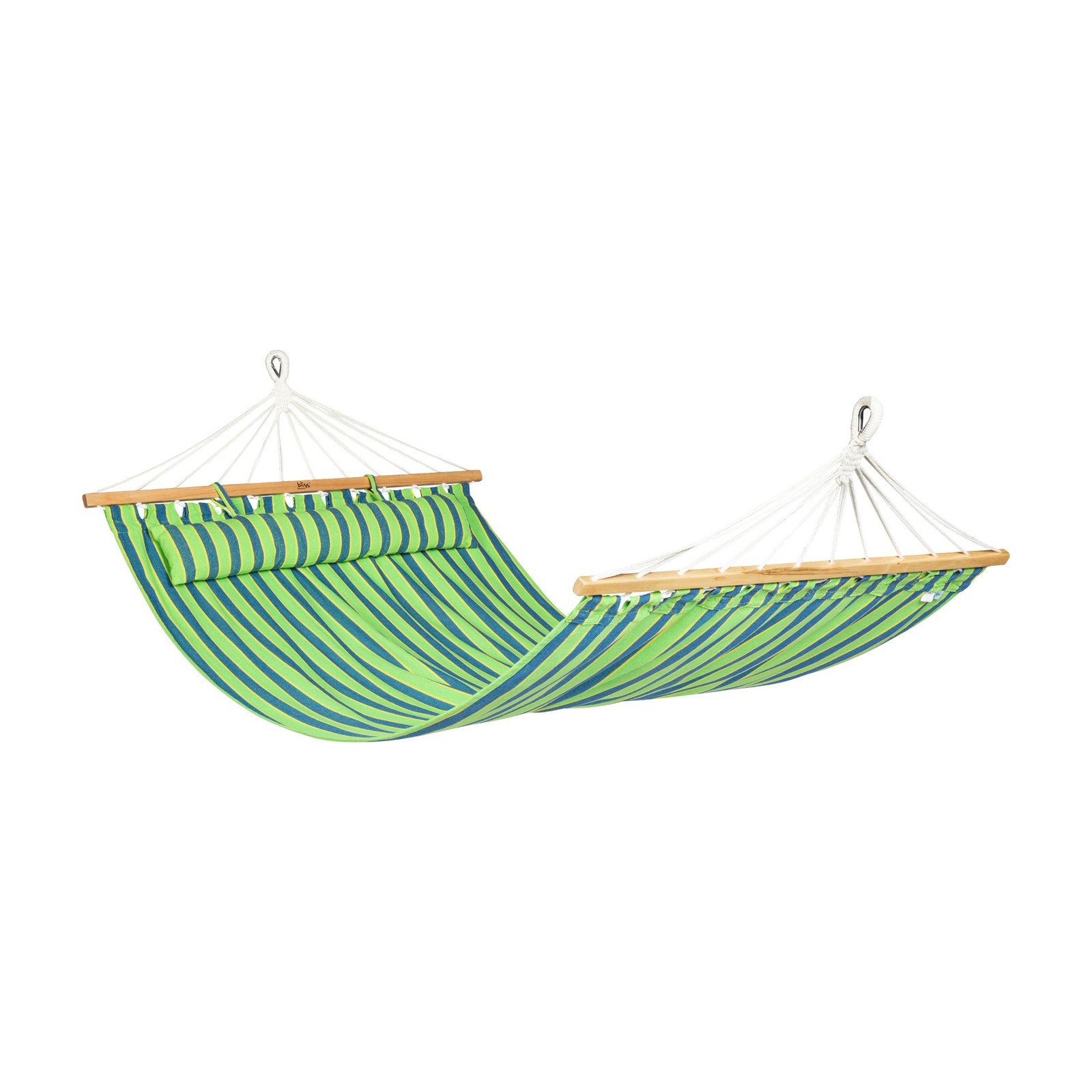 Bliss Hammocks Caribbean Hammock with Pillow & Hardware, 48″ Wide, Mediterranean