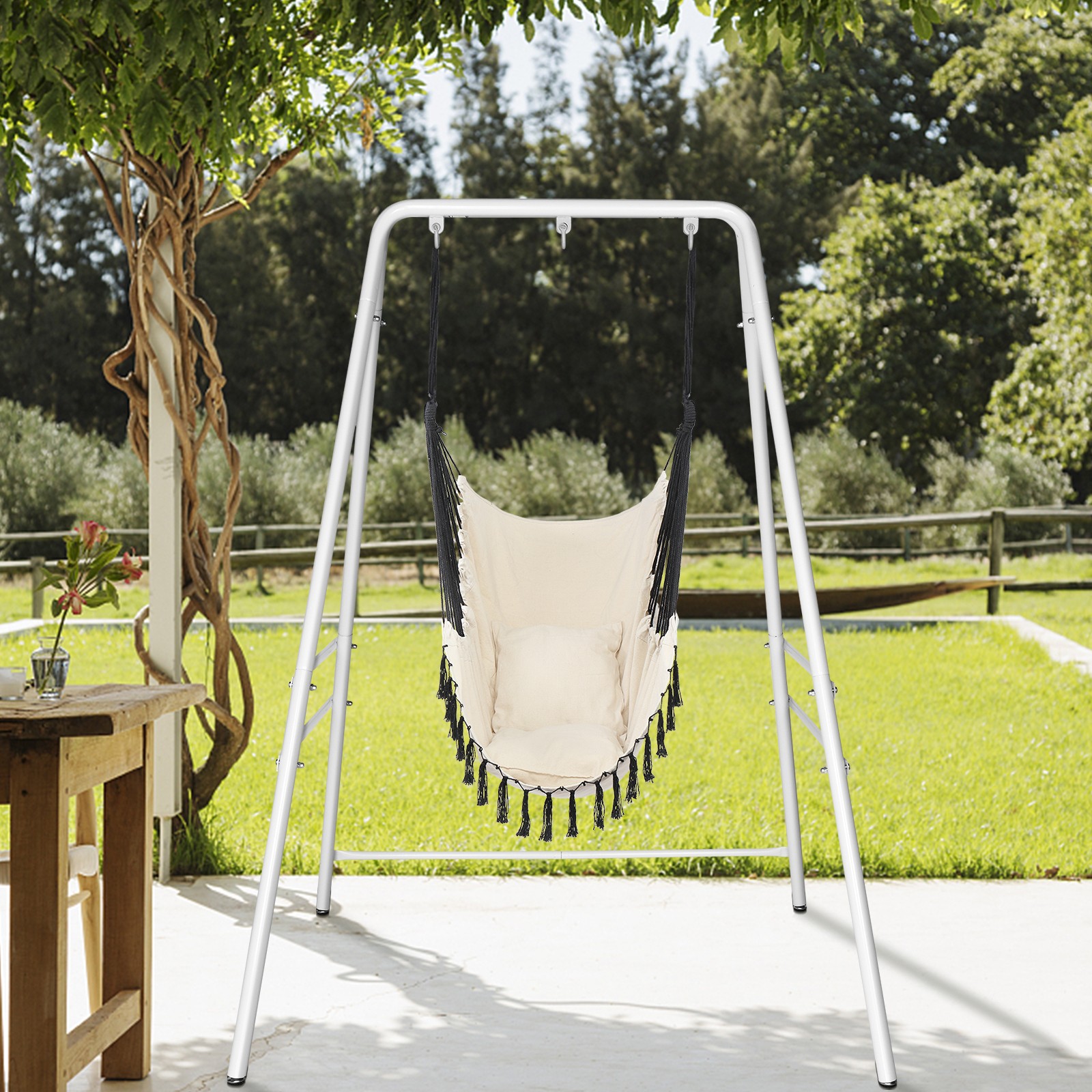 Swing Hanging Chair Stand Frame Only for Cocoon Chairs for Indoor/Outdoor