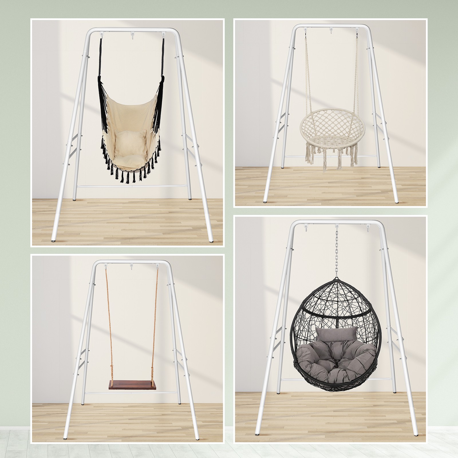 Swing Hanging Chair Stand Frame Only for Cocoon Chairs for Indoor/Outdoor